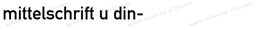 mittelschrift u din字体转换